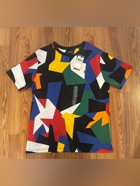 Polo Ralph Lauren Boy’s Abstract Print Cotton Jersey Tee, Size XL (18-20)